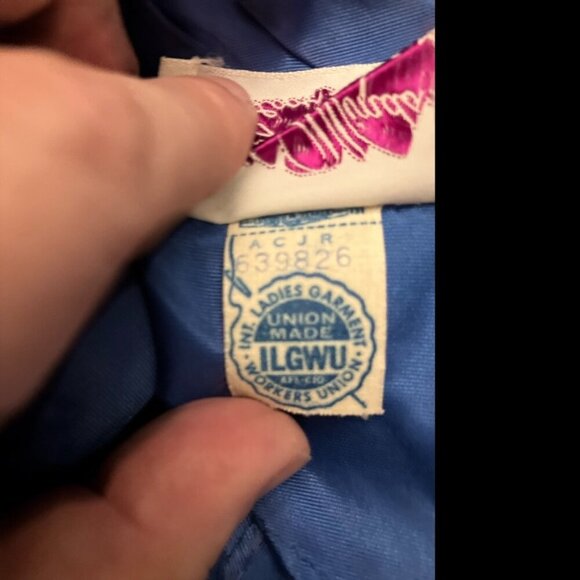 Vintage Blue Wool Dress - Picture 6 of 6